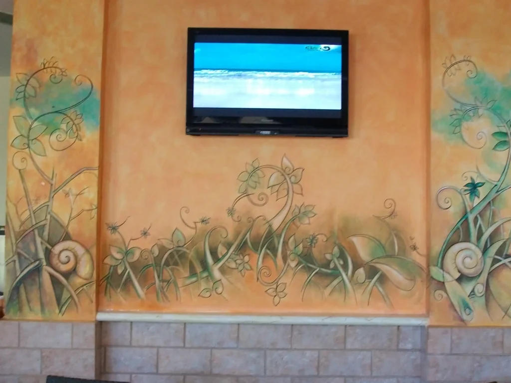 pintura en pared